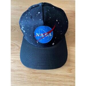 Nasa Hat Cap Snapback Space Stars Patch 5 Panel Mens Adult High Dome Logo